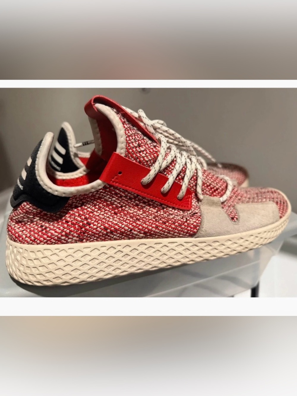 Pharrell x Adidas Tennis Hu V2 Scarlet Sneakers